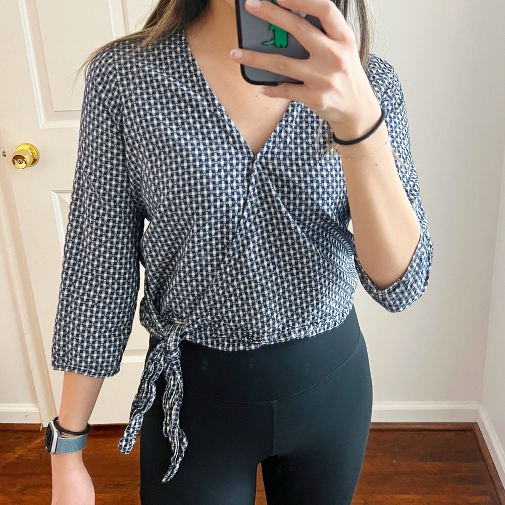 Madewell wrap top